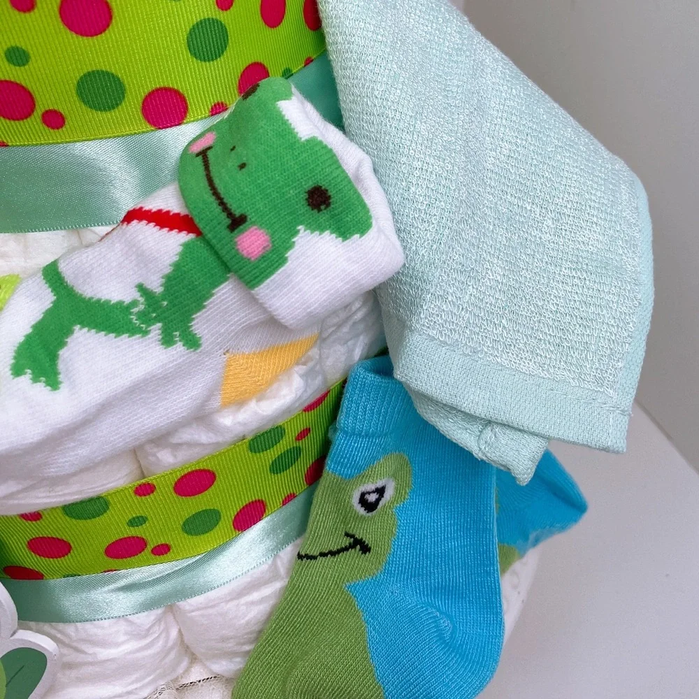 Frog Diaper Cake
